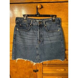 HM Womens Denim Mini Skirt Size 10 Medium Indie Boho Y2K Western Street-Style